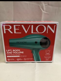 Revlon 1875W Ionic Hair Blow Dryer W/ Diffuser & Concentrator In Green 