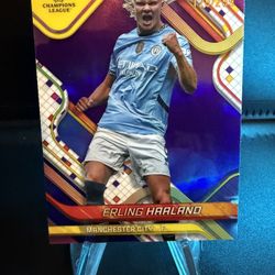 Erling Haaland Topps Finest Purple Refractor/299