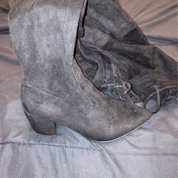 Suede Thigh High Boots