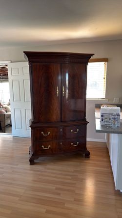 Free solid wood armoire. Need gone today.