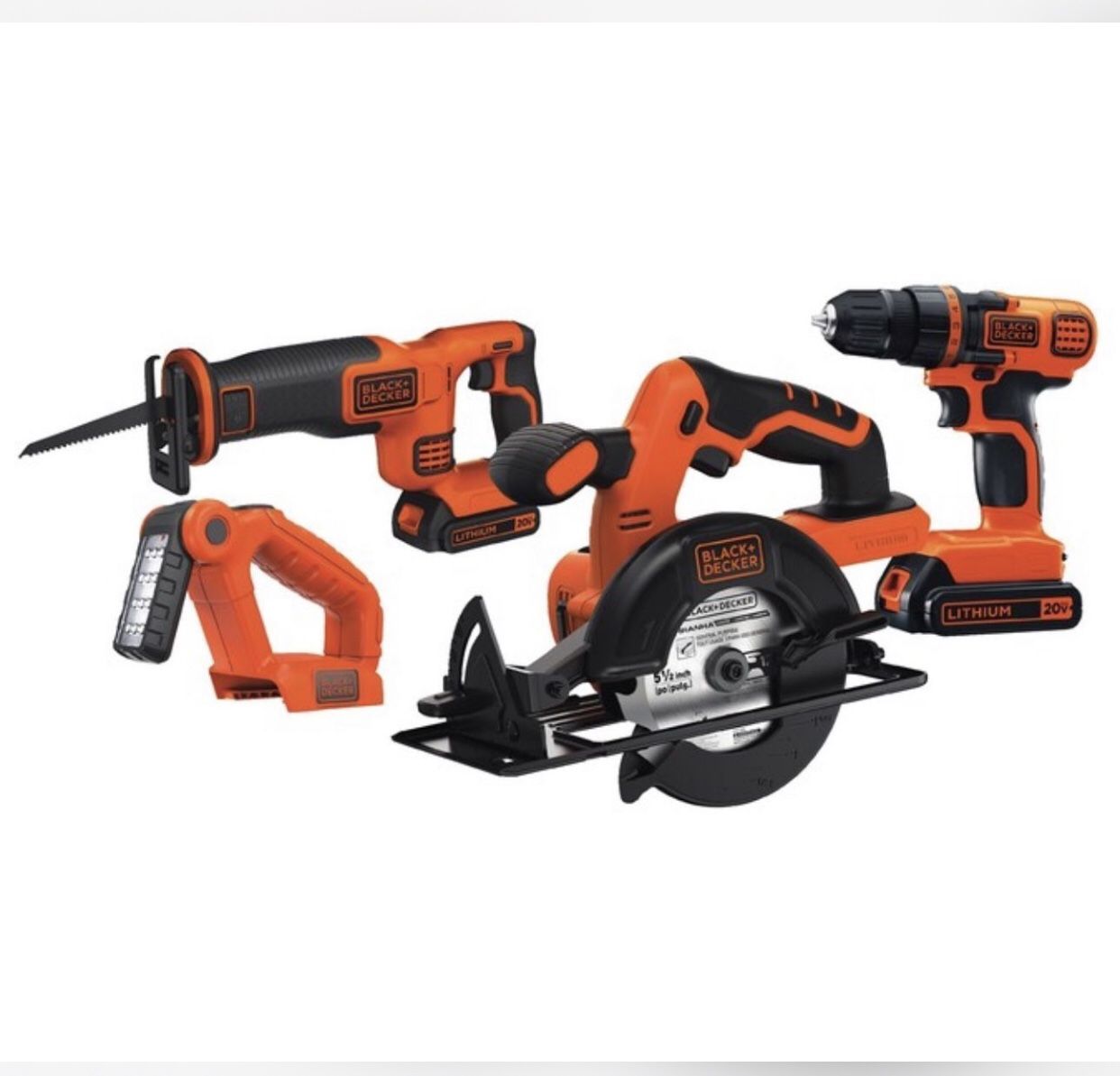 Black&Decker 20volt Power Tool Kit Combo 