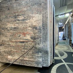 8x10 Area Rugs Carpet Rugs Abstract Design Thick Colors Gray Rust White