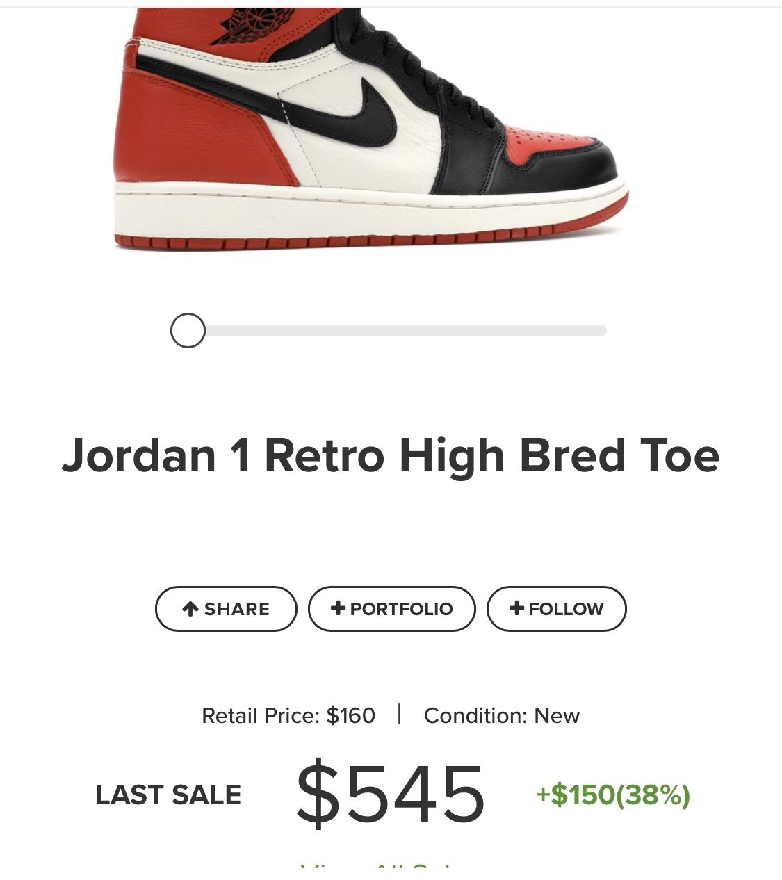 Size 12 Jordan 1 Retro High Bred