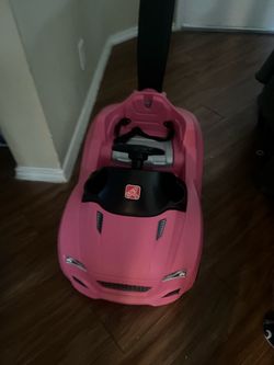 One step pink push around buggy