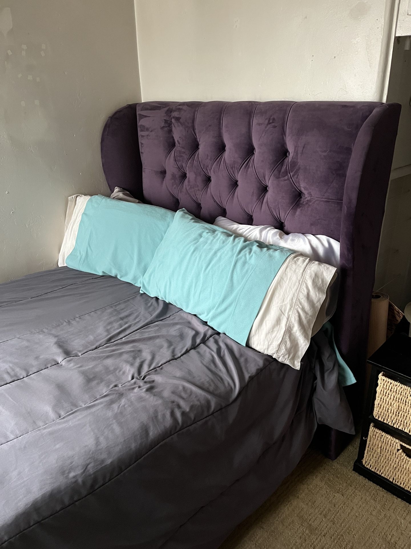 Tufted Bed Frame For Full Size Bed