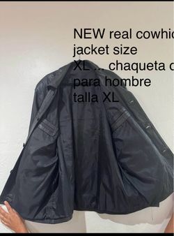 Nuevo chaqueta de cuero talla XL. Jacket mens leather size XL new