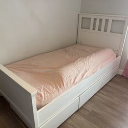 IKEA Hemmes Twin Bed With Drawers