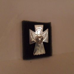 Silver Cross Pin
