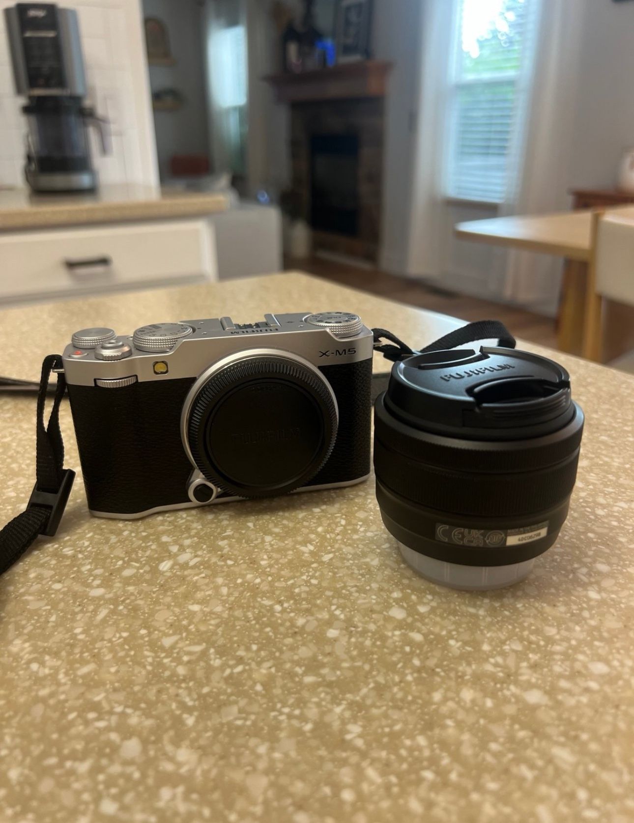 FUJIFILM X-M5 Mirrorless Camera with XC 15-45mm f/3.5-5.6 Lens (Silver)