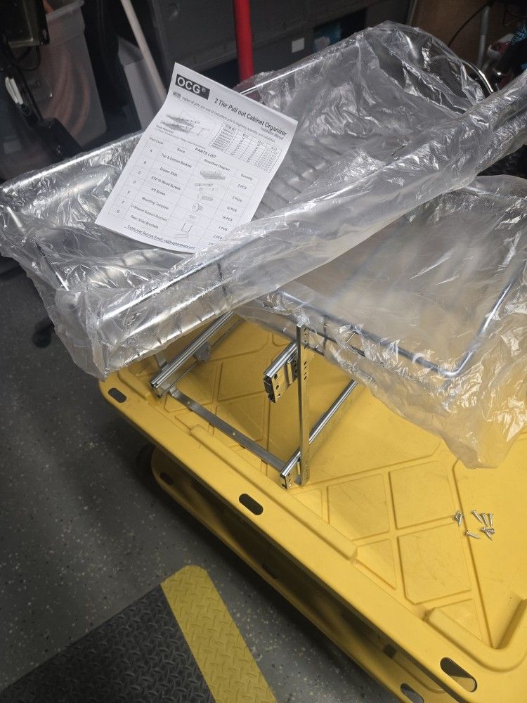 2 Tier Pull Out Cabinet Organizer