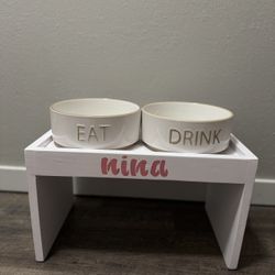 Custom Dog Food Stand 
