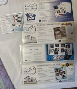 All new, creative memories, stickers, through the years