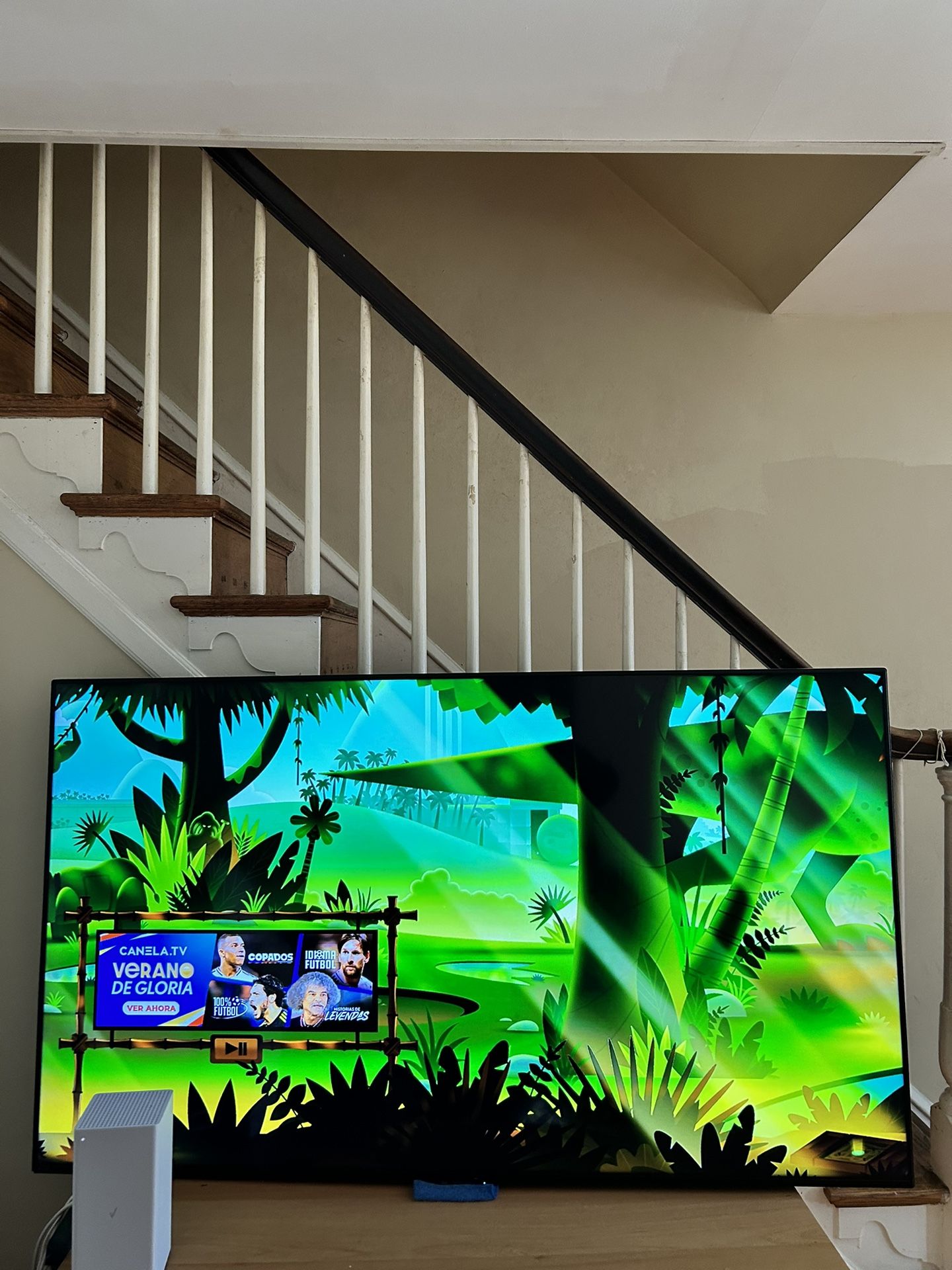 SHARP 60inch Flat Screen Smart TV. & RUKO STREAM BAR.