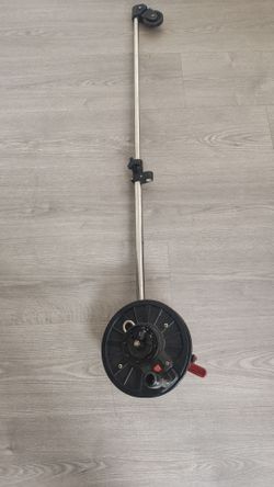 Scotty 1091 Longarm Downrigger/Missing Depth Cover and Rod Holder 😢