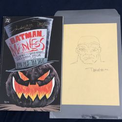 Batman Madness Halloween Special Signed Comic Book With Original Deathblow Sketch DC Comics