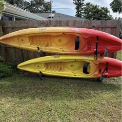 Kayaks And Kayak Holder For Storage