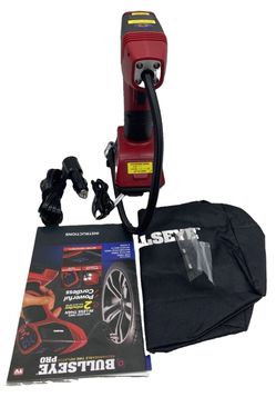 Bullseye Pro Portable Rechargeable Tire Inflator with Digital Pressure Gauge