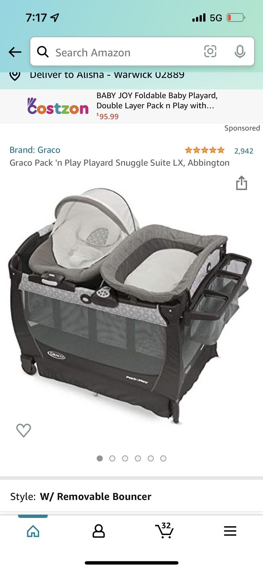 Graco Pack and Play Snuggle Suite Lx Abbington 