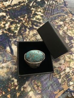 Real/natural stone-sterling silver 925! turquoise stone from Neyshabur, Iran 