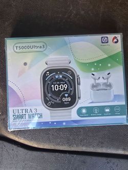 smaet watch with wireless ear buds