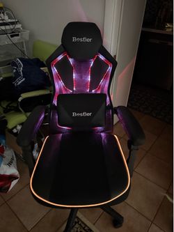 Office gaming chair with light