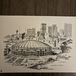Vintage Hal Mize Card Of The Kingdome 