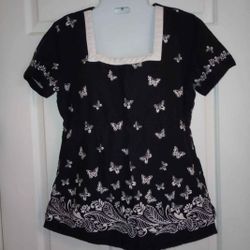 #18 • Scrubs Top Size Small • koi by Kathy Peterson