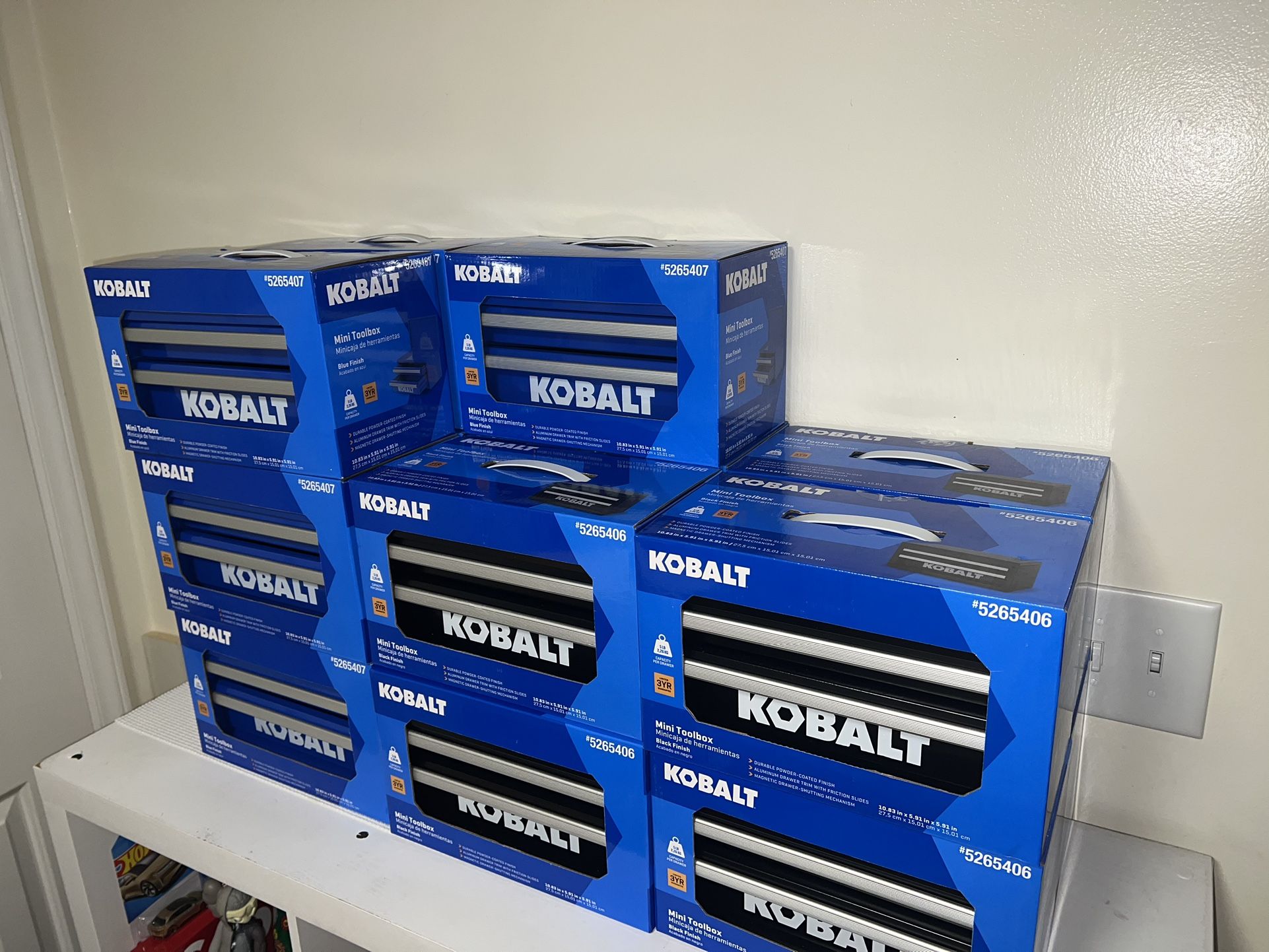 New Rare 25th Anniversary Kobalt Mini Tool Box Blue