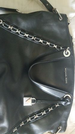 MICHAEL KORS Black Leather Crossbody