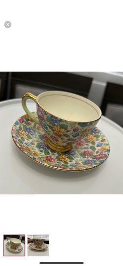 3 Vintage Tea Cups With Saucers 