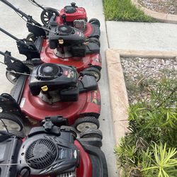 Red Toro Bull Lawn Mowers Push And self Propelled Prices Start At $159 Yo $199