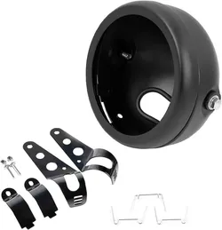 5.75" Round Motorcycle Headlight Bucket Housing For Harley