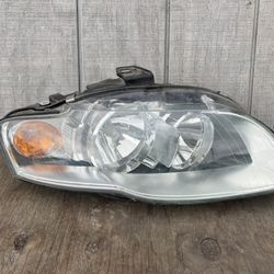 audi a4 right headlight halogen 2005 2006 2007 2008 2009