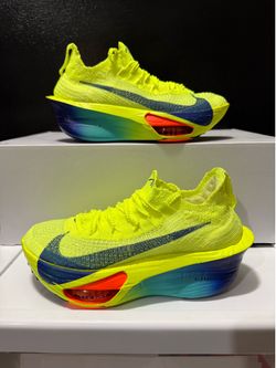 Nike Air Zoom Alphafly Next% 3 Volt Green Women Size 5 Men 3.5 FD8315-700