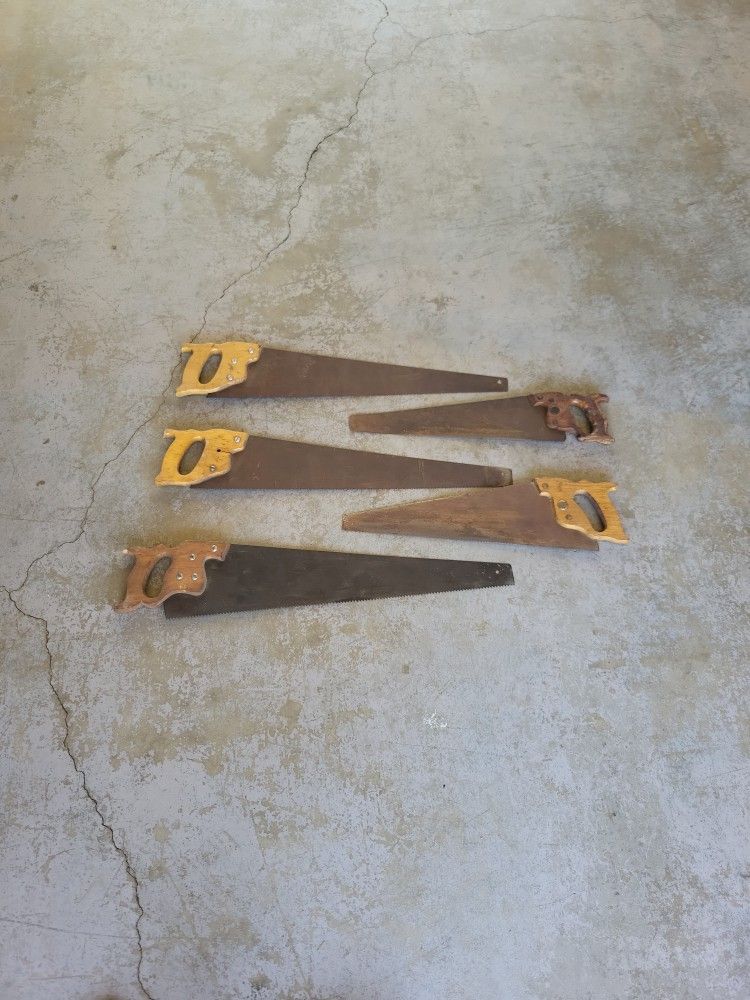 vintage handsaws