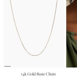 Gorjana 14kt Basic chain