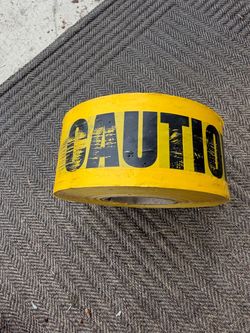 Yellow Caution Barrier Tape Roll