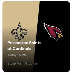 3 Digital Seatgeek Tickets For Saints At Cardinals Game 8/10/24