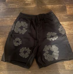 Denim tear shorts