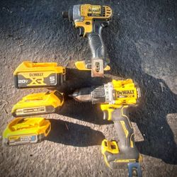 DeWalt Drill And Impact With Batteries