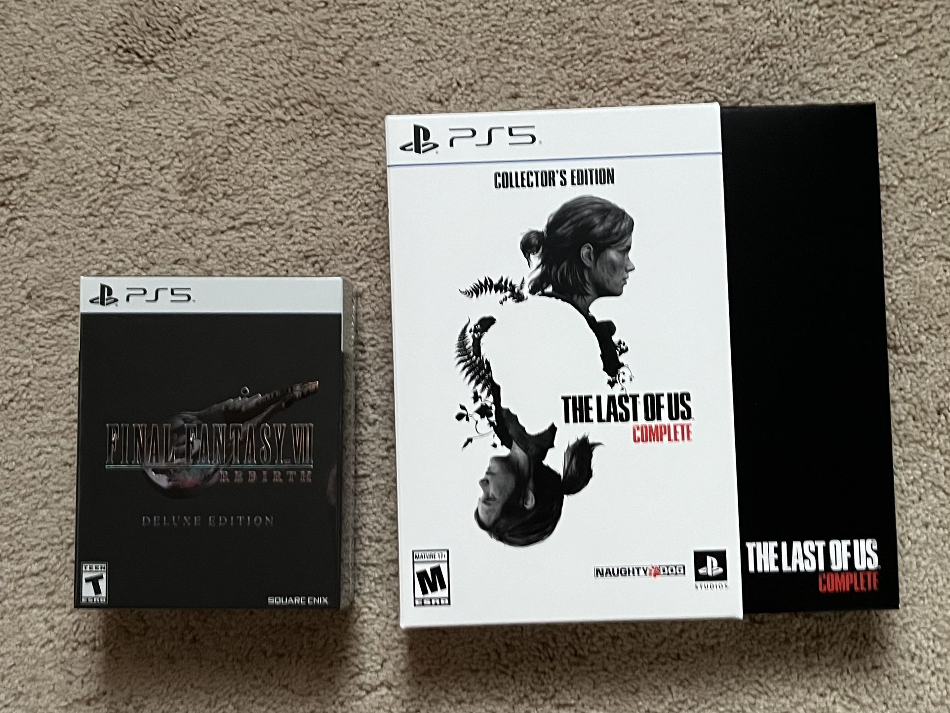 The Last Of Us Complete Final Fantasy 7 Deluxe PlayStation 5 Games 