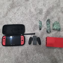 Nintendo Switch OLED Mario Red Like New Mint Conditions 