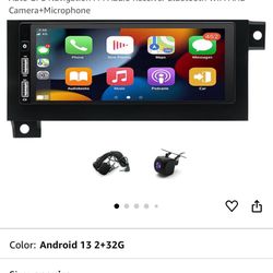 Fit for Chrysler for Dodge for Plymouth for Eagle for Jeep Android 13 Stereo Radio Zcargel 6.8 Inch with Carplay Android Auto GPS Navigation FM Audio 