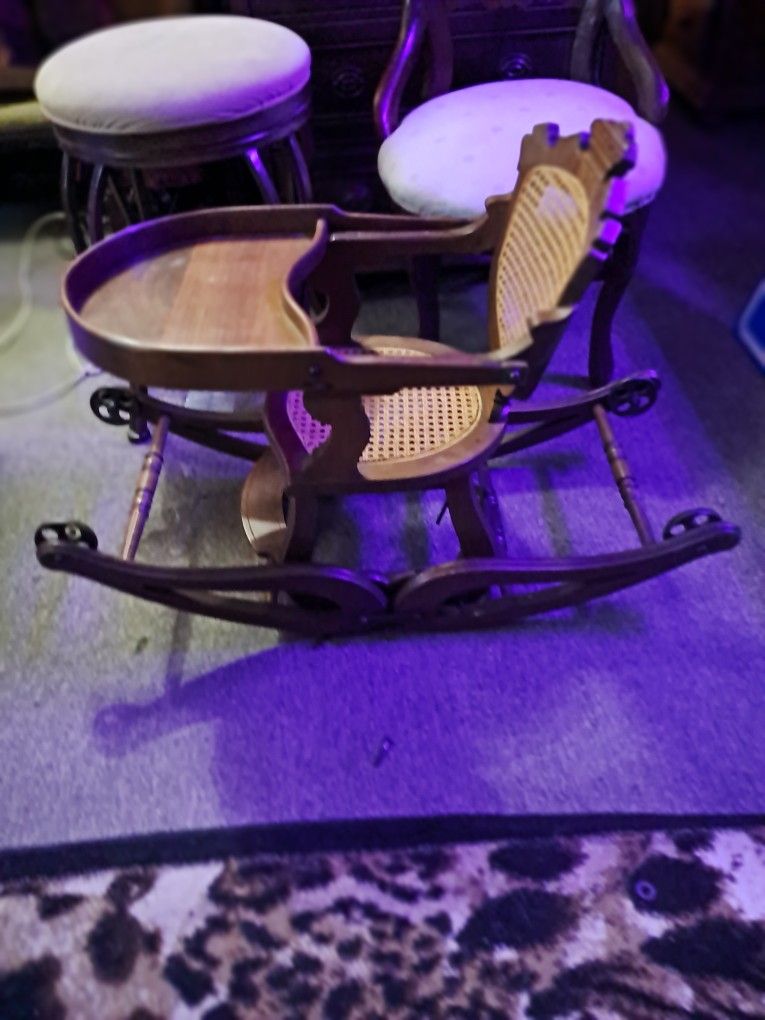 18th Century Mechincal Walker-rocker-highchair