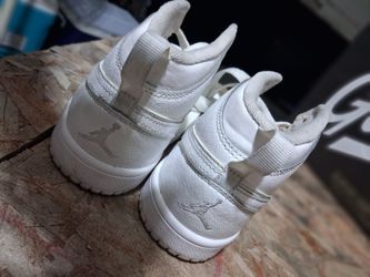Nike white airforce jordans