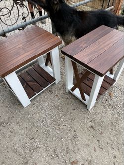 Farmhouse end tables