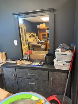Dresser with mirror