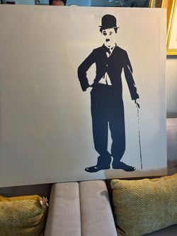 Charles Chaplin Painting