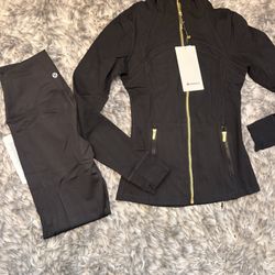 lululemon athletica Black Track Pants & Jacket Set