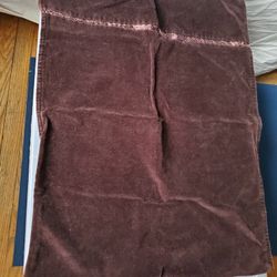 Chocolate Velvet Sham/Pillowcase W 2 Tears 19"*25"  Net Weight 6.5oz